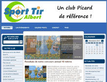 Tablet Screenshot of albert-sport-tir.com